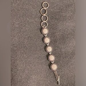 Rhinestone and Silver Bracelet